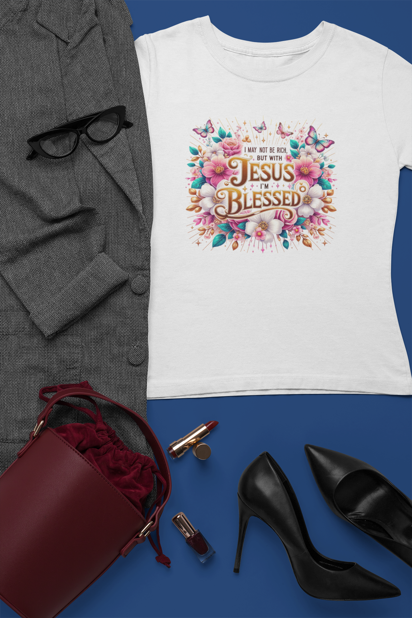 I MAY NOT BE RICH BUT, WITH JESUS I'M BLESSED