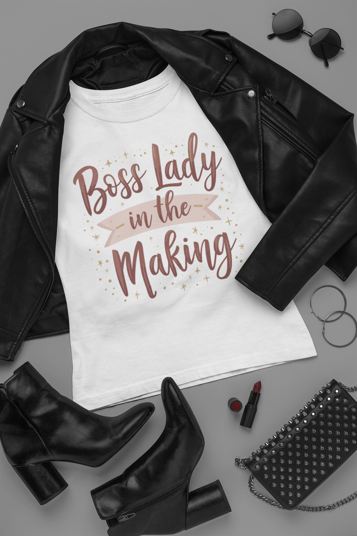 Boss Lady in the Making — Motivational Graphic Tee for Ambitious Women