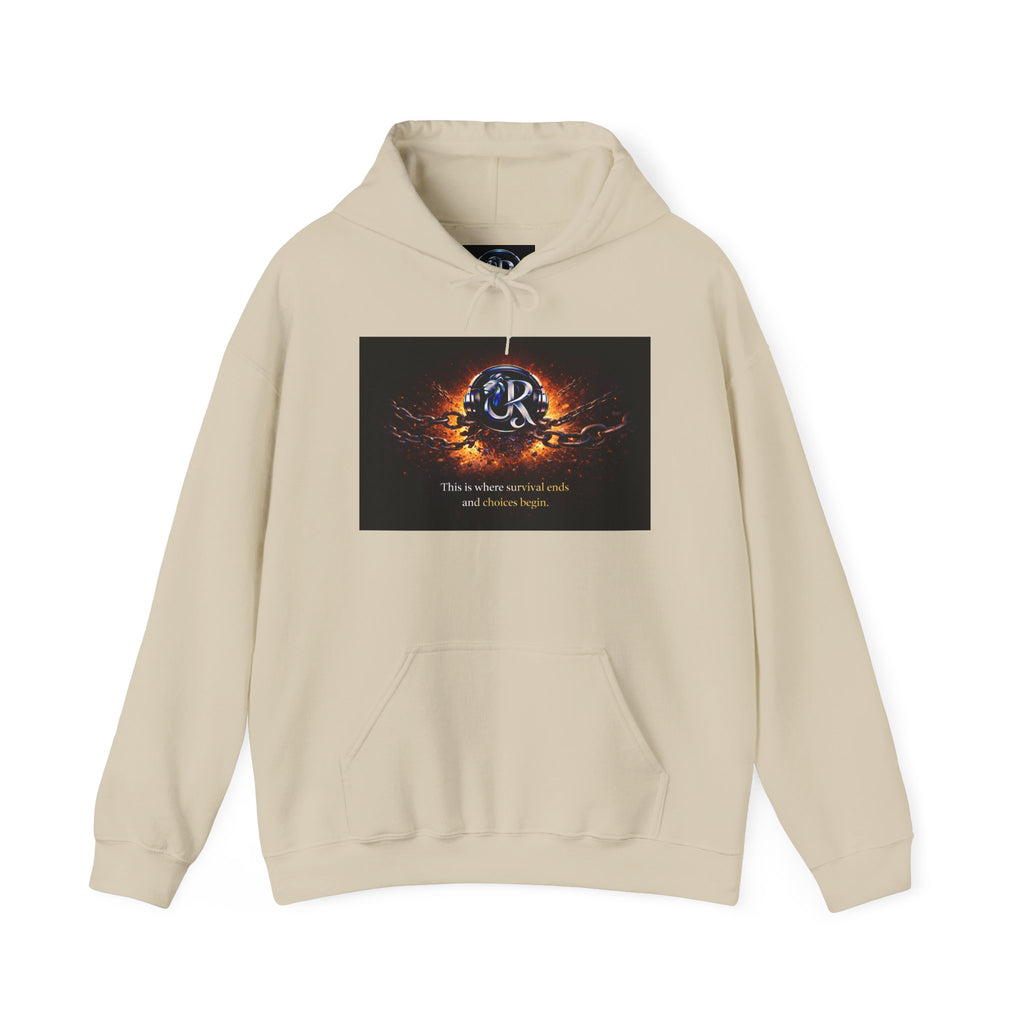 Ember Crest Hoodie — "This is where warrior souls and dreams begin" Graphic Pullover