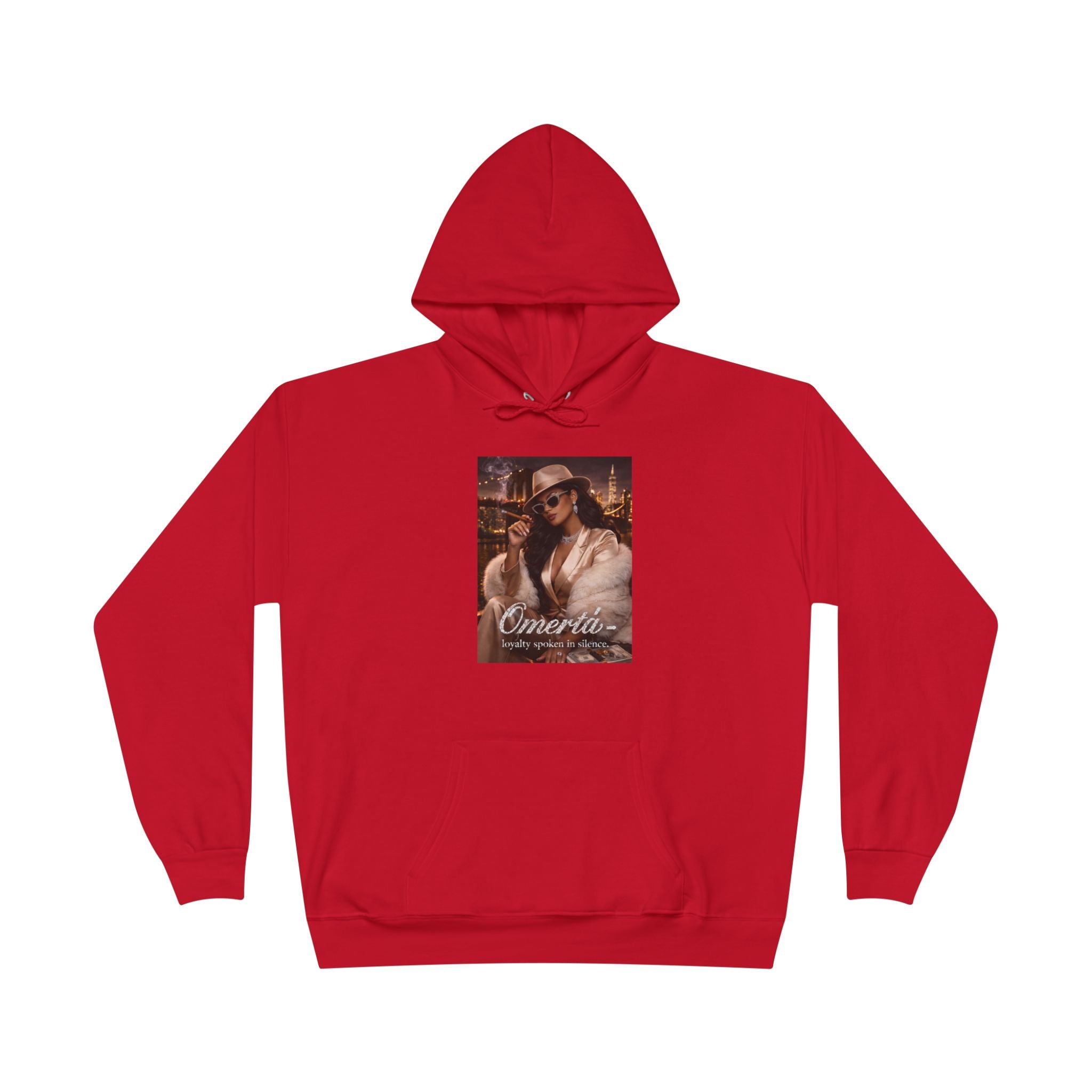 Vintage Cigarette Girl Hoodie — 'Cinerilla' Retro Pinup Pullover