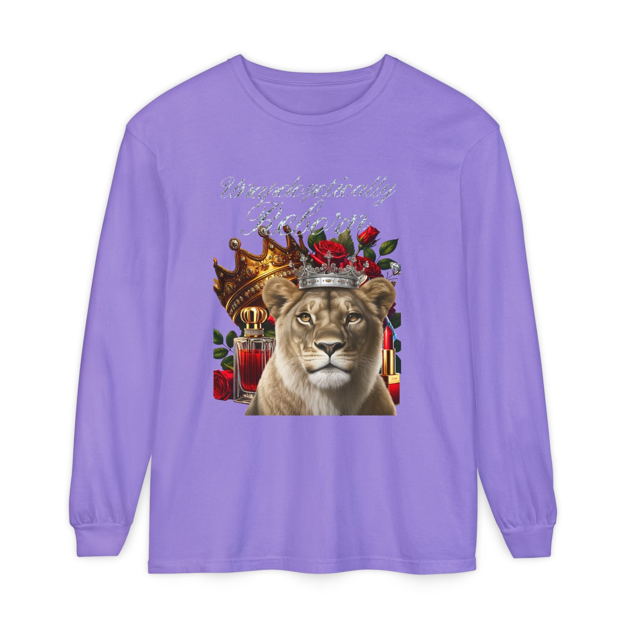 Unapologetically Reborn Long-Sleeve Tee — Strength, Redefined