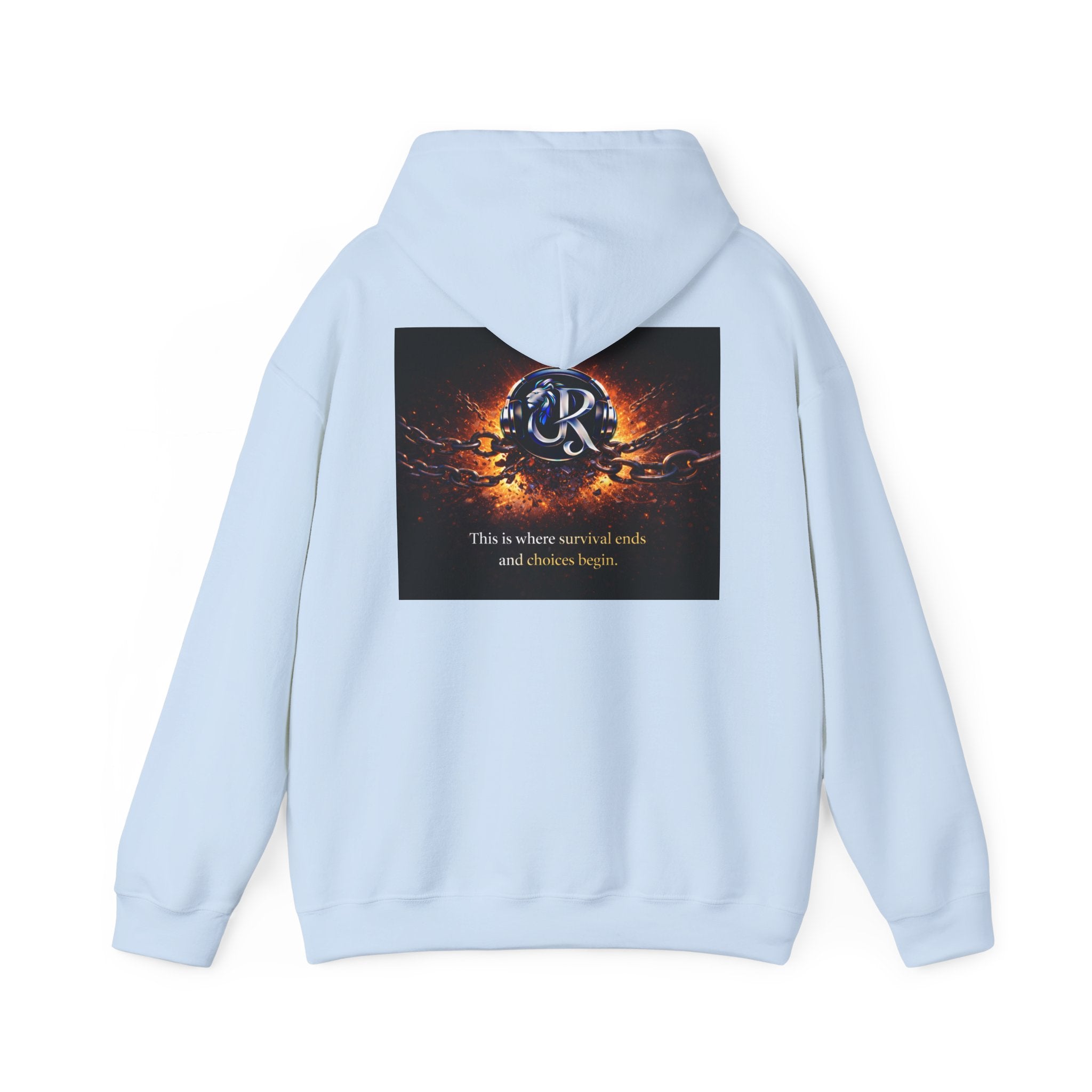 Ember Crest Hoodie — "This is where warrior souls and dreams begin" Graphic Pullover