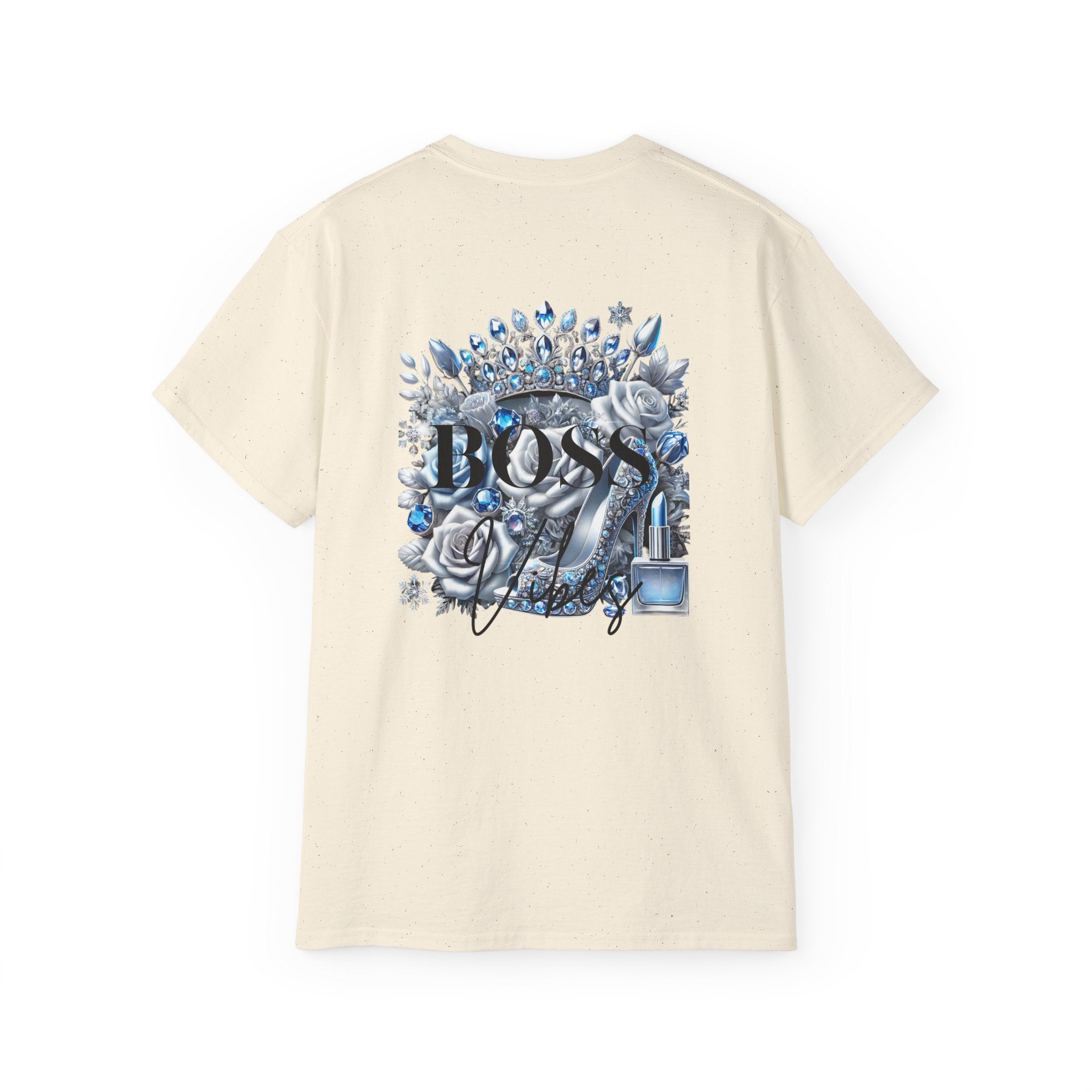 Boss Lady Tee — Women's Empowerment Graphic T‑Shirt (Crown & Roses Design)