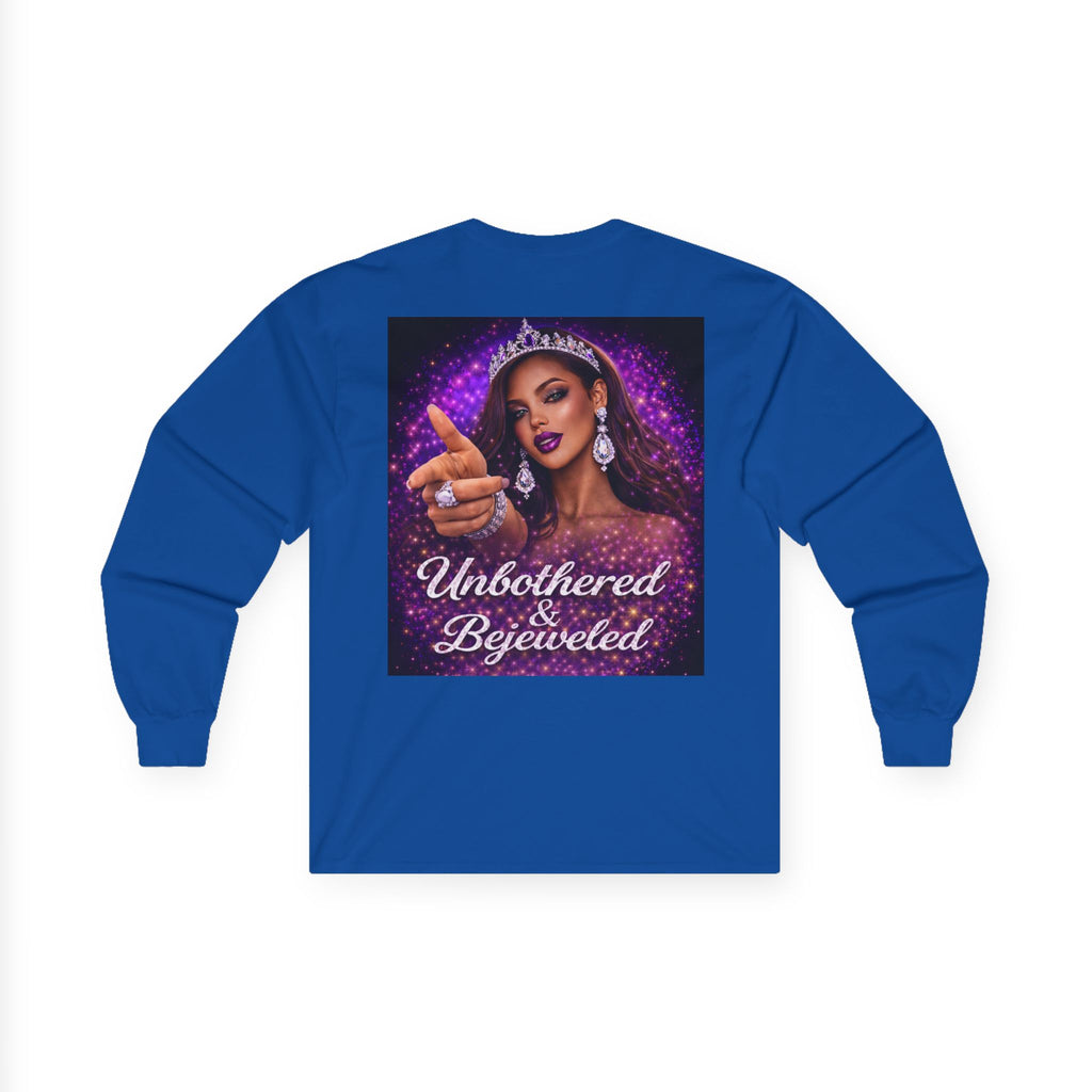 Unbothered & Bejeweled Long Sleeve Tee