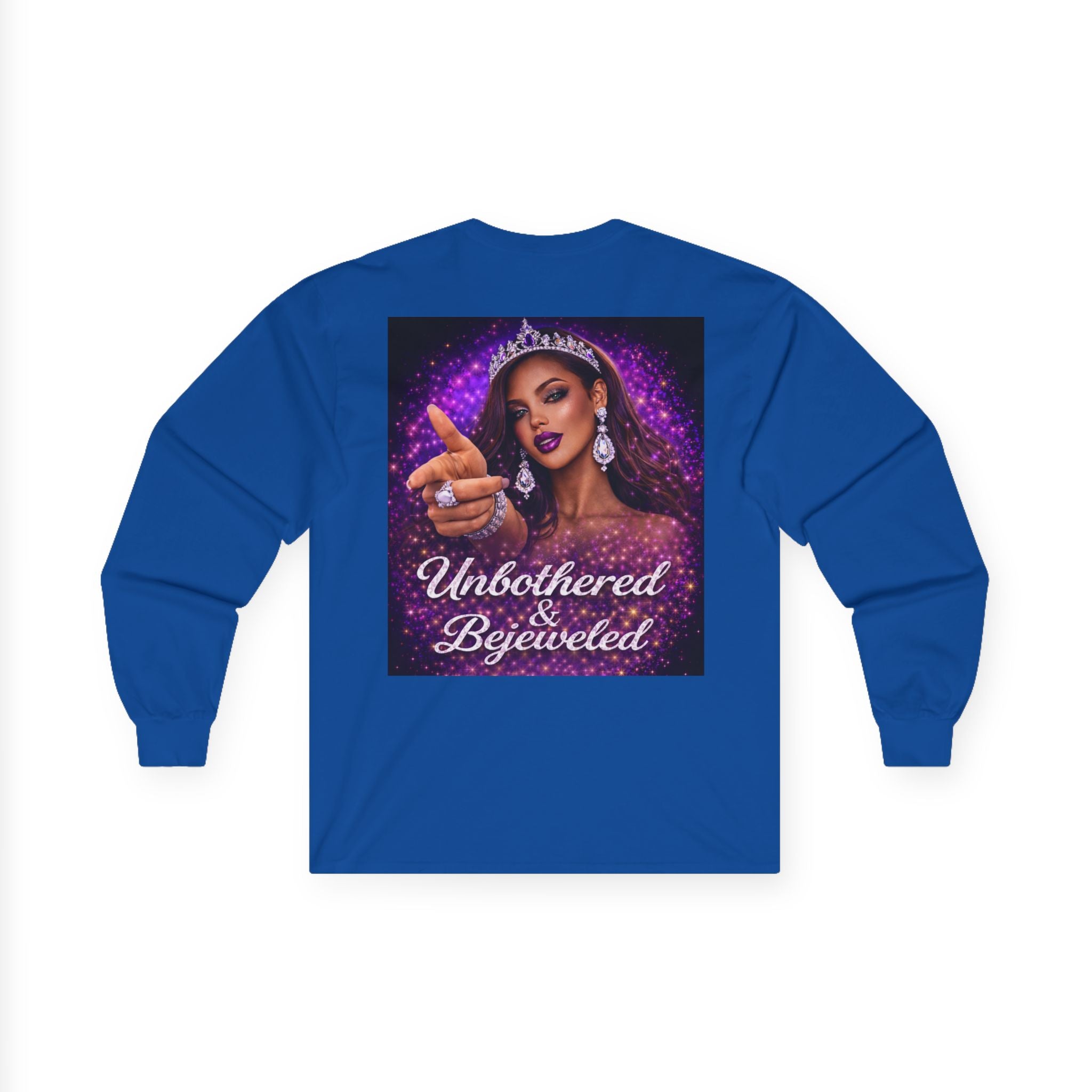 Unbothered & Bejeweled Long Sleeve Tee