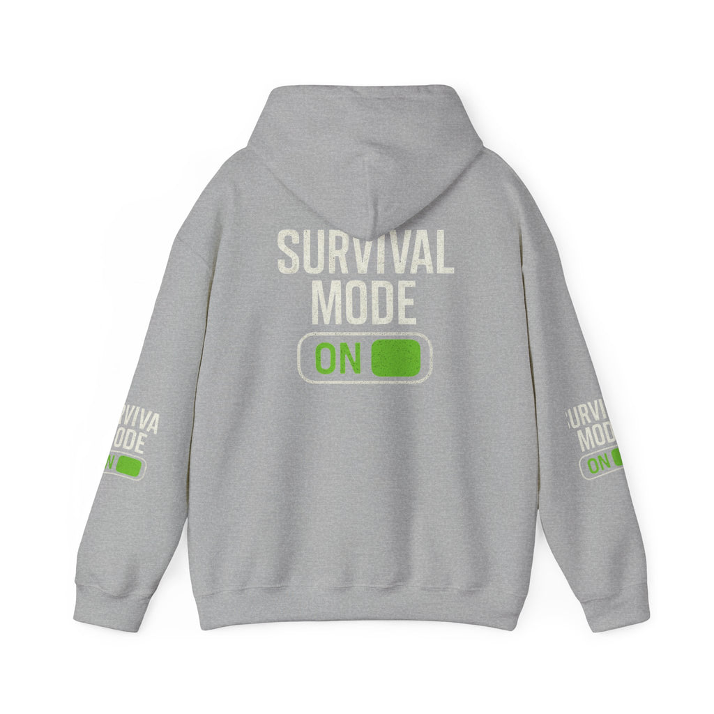 Survival Mode On Hoodie — Casual Graphic Pullover for Everyday Comfort