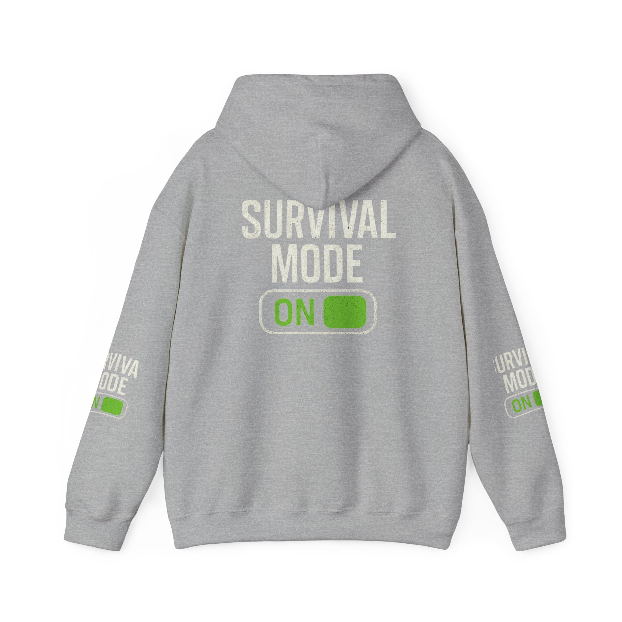 Survival Mode On Hoodie — Casual Graphic Pullover for Everyday Comfort