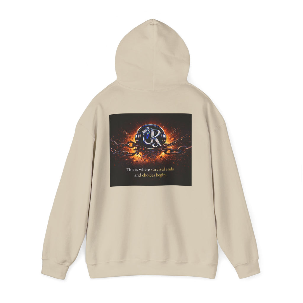 Ember Crest Hoodie — "This is where warrior souls and dreams begin" Graphic Pullover