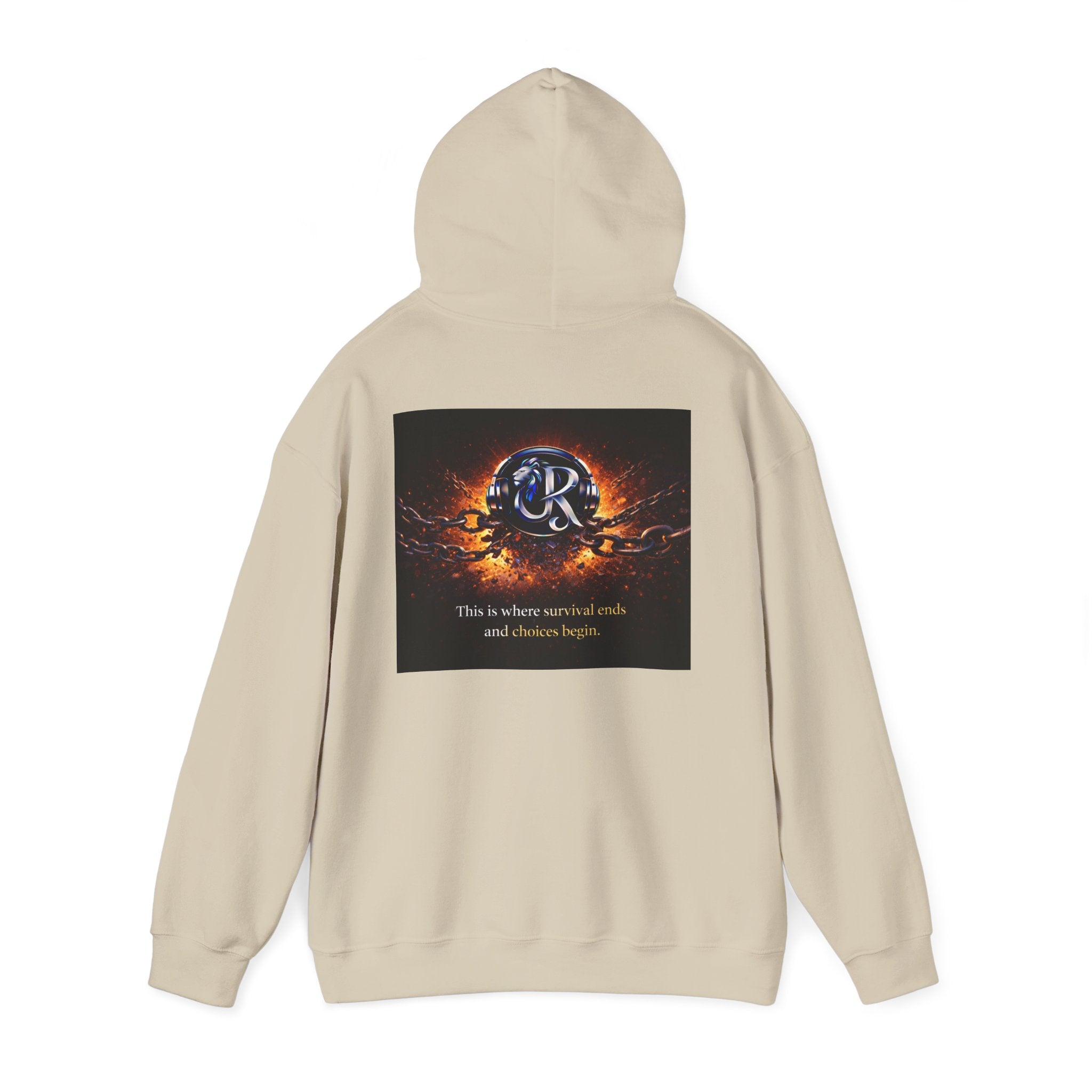 Ember Crest Hoodie — "This is where warrior souls and dreams begin" Graphic Pullover