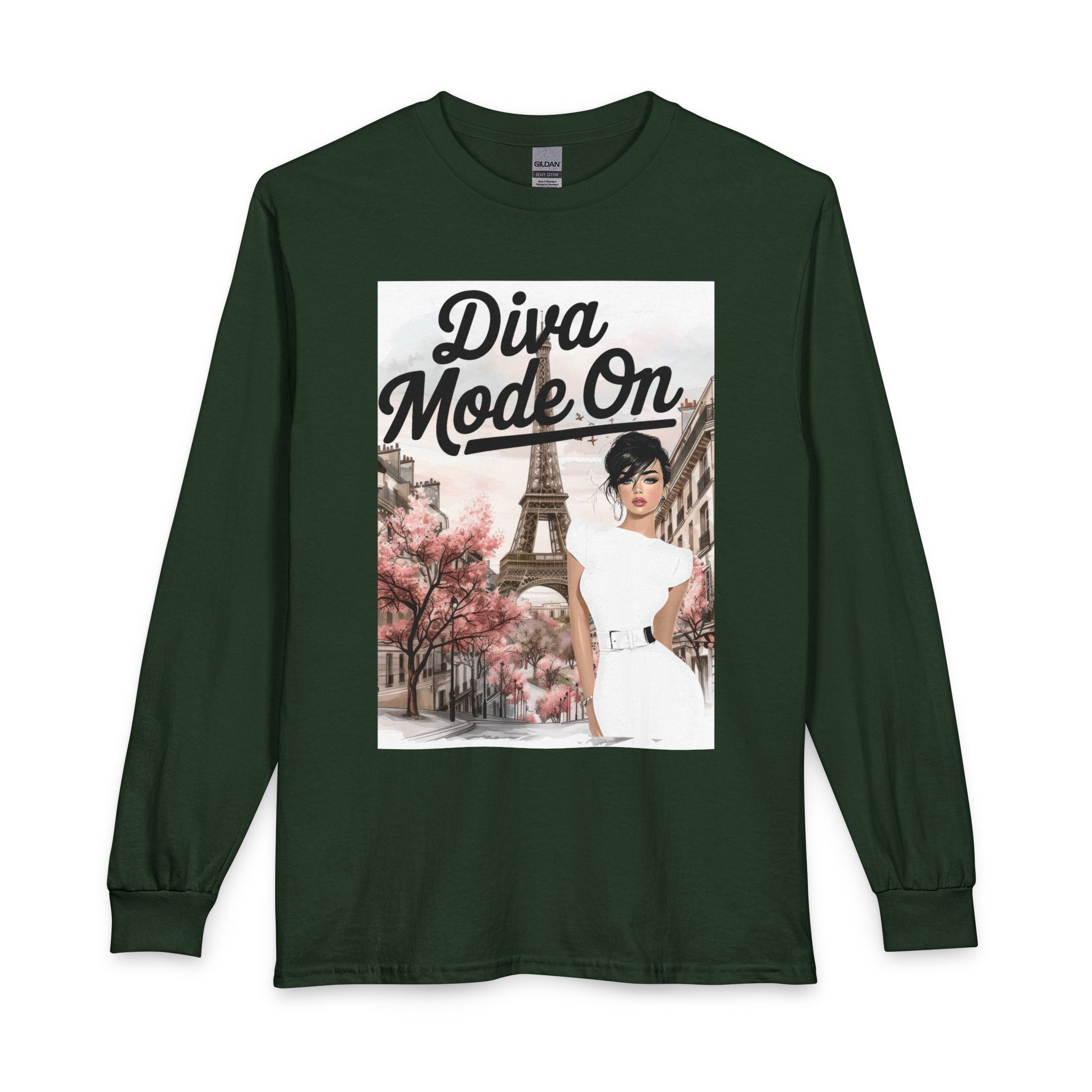 Diva Mode On Long Sleeve Tee