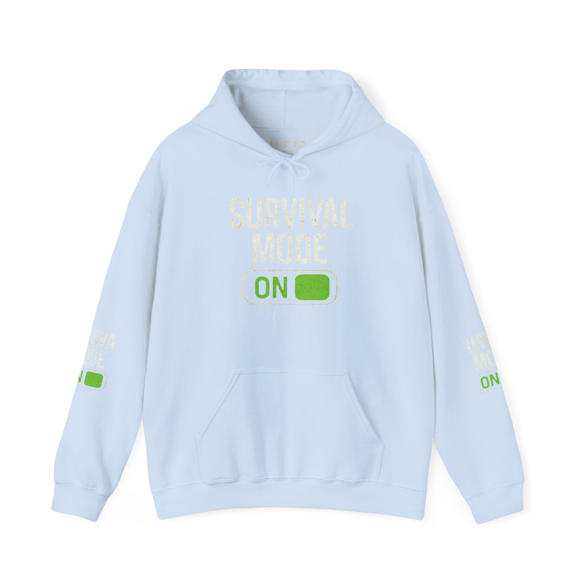 Survival Mode On Hoodie — Casual Graphic Pullover for Everyday Comfort
