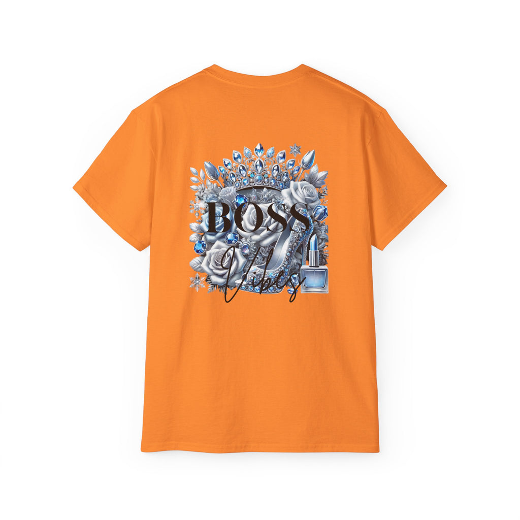 Boss Lady Tee — Women's Empowerment Graphic T‑Shirt (Crown & Roses Design)