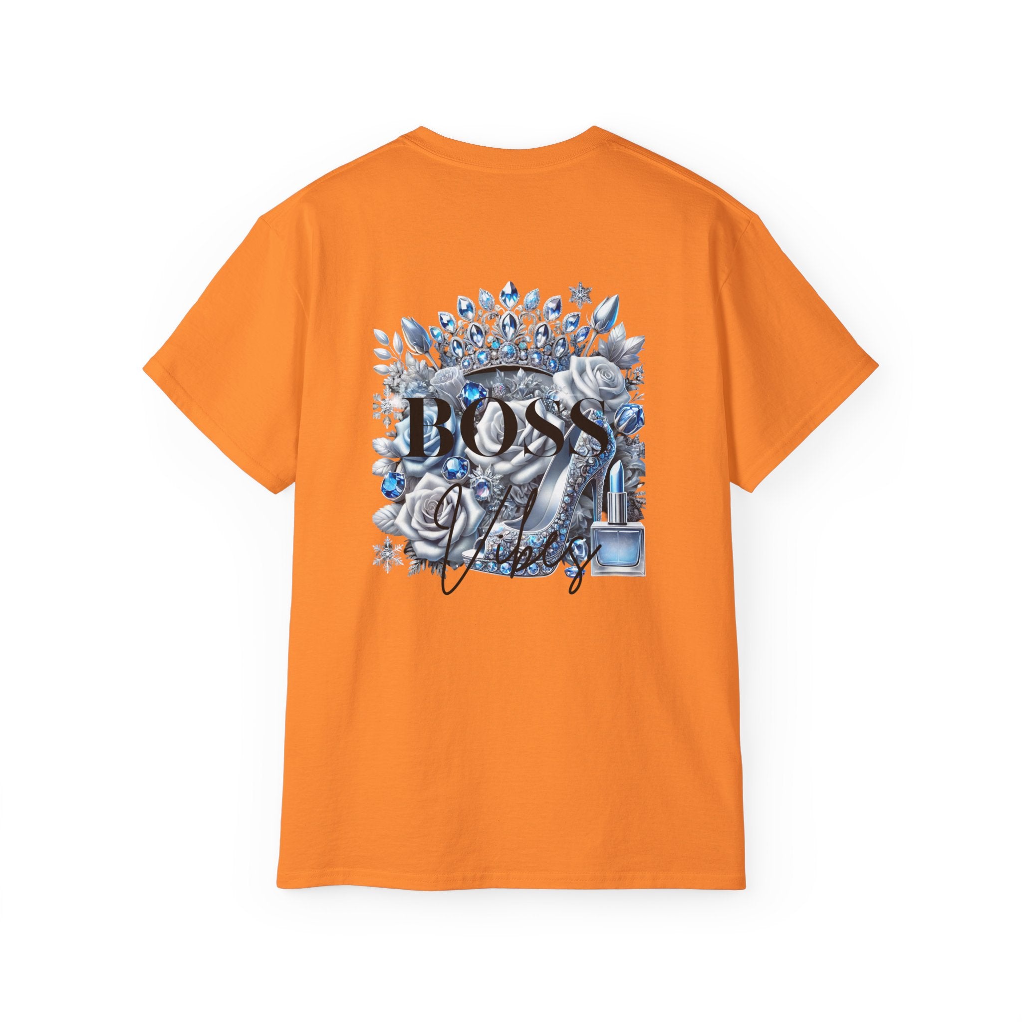 Boss Lady Tee — Women's Empowerment Graphic T‑Shirt (Crown & Roses Design)