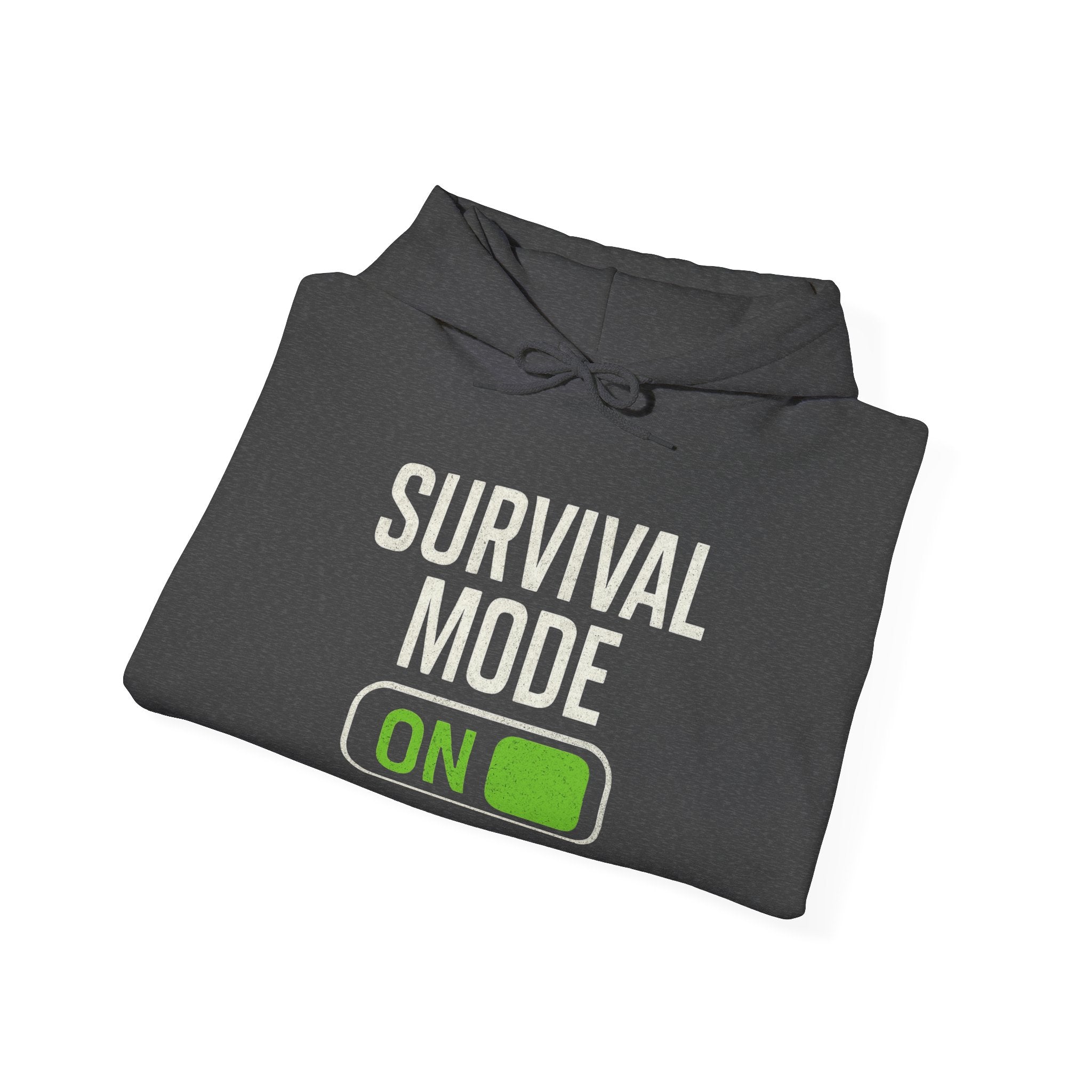Survival Mode On Hoodie — Casual Graphic Pullover for Everyday Comfort