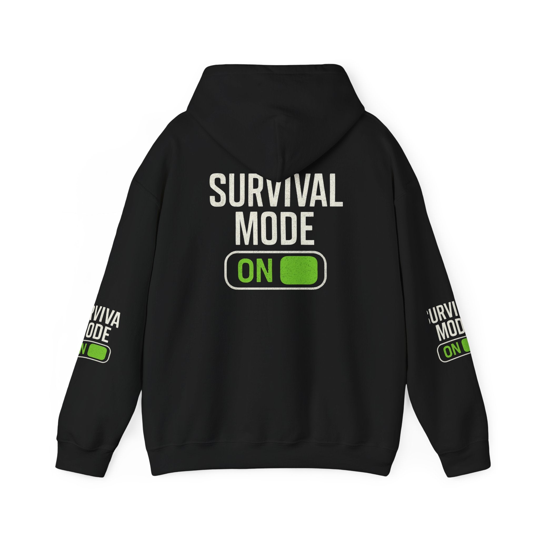 Survival Mode On Hoodie — Casual Graphic Pullover for Everyday Comfort