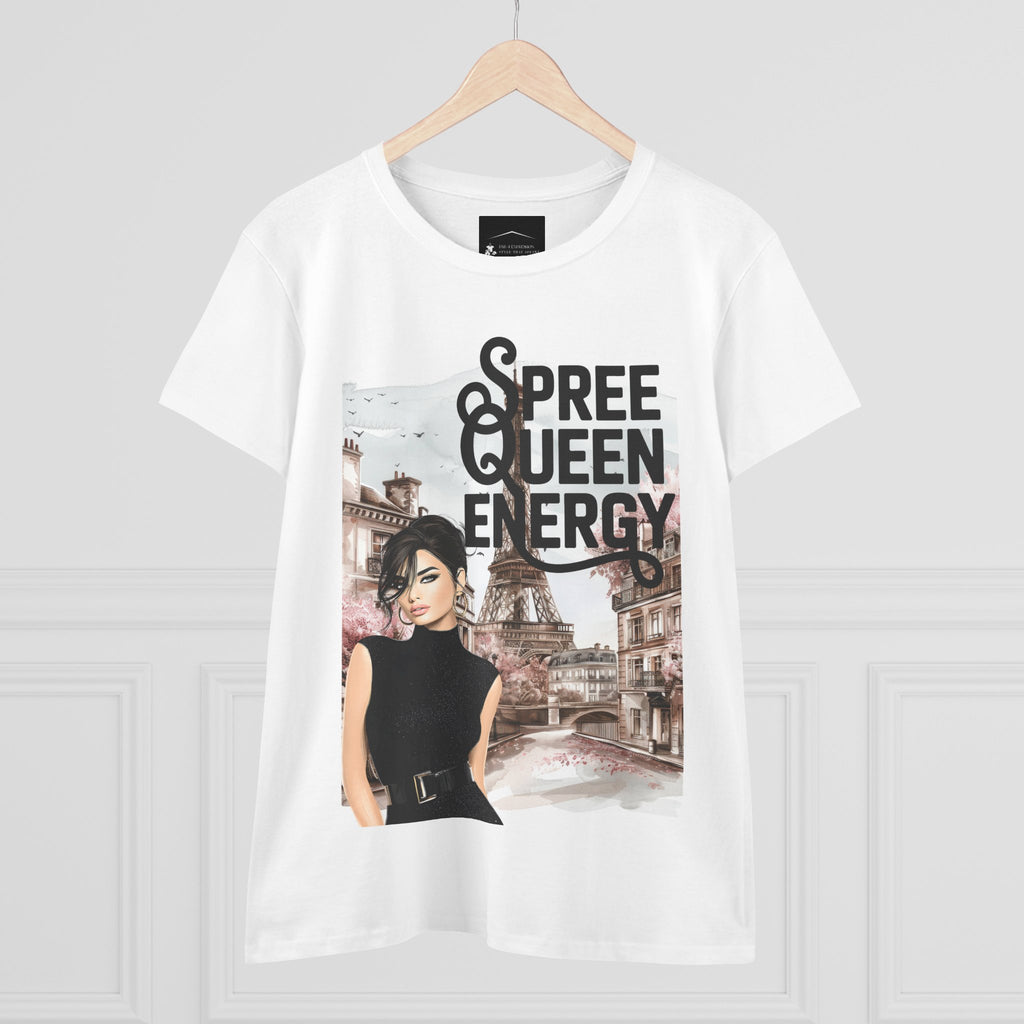 Spree Queen Energy Tee — Paris Fashion Graphic Women's T‑Shirt