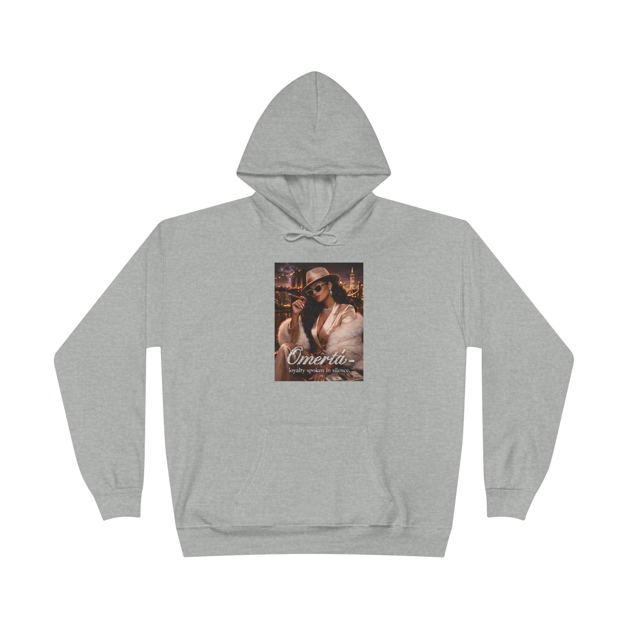 Vintage Cigarette Girl Hoodie — 'Cinerilla' Retro Pinup Pullover