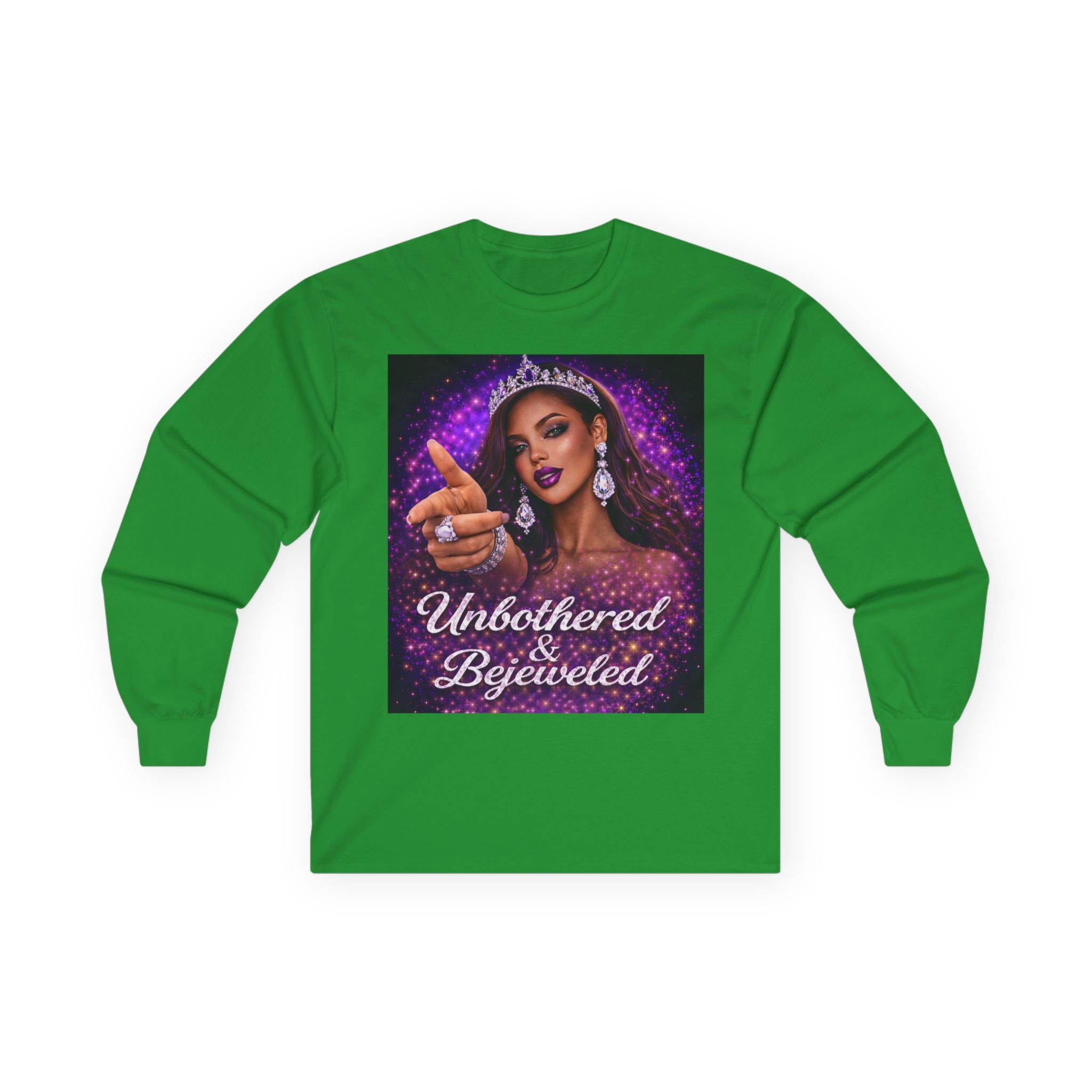 Unbothered & Bejeweled Long Sleeve Tee