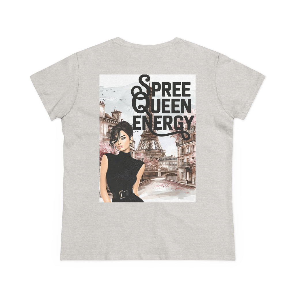 Spree Queen Energy Tee — Paris Fashion Graphic Women's T‑Shirt