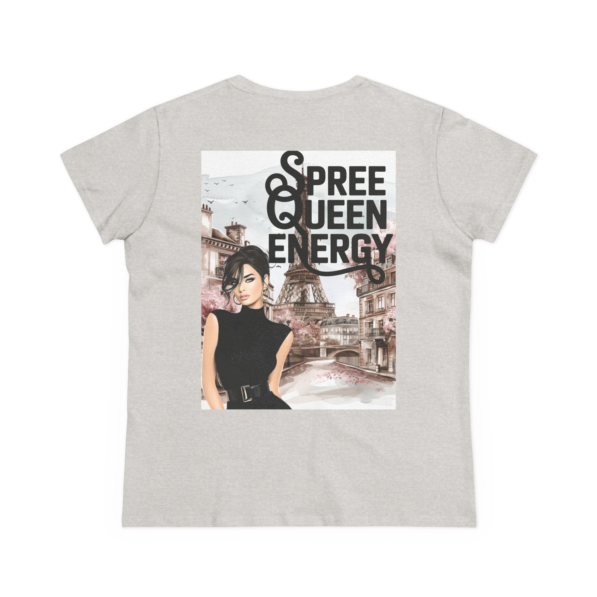 Spree Queen Energy Tee — Paris Fashion Graphic Women's T‑Shirt