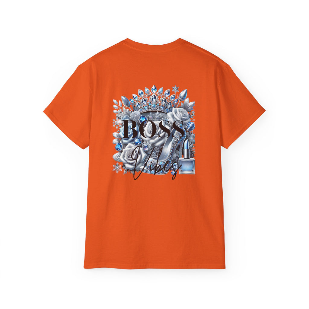 Boss Lady Tee — Women's Empowerment Graphic T‑Shirt (Crown & Roses Design)