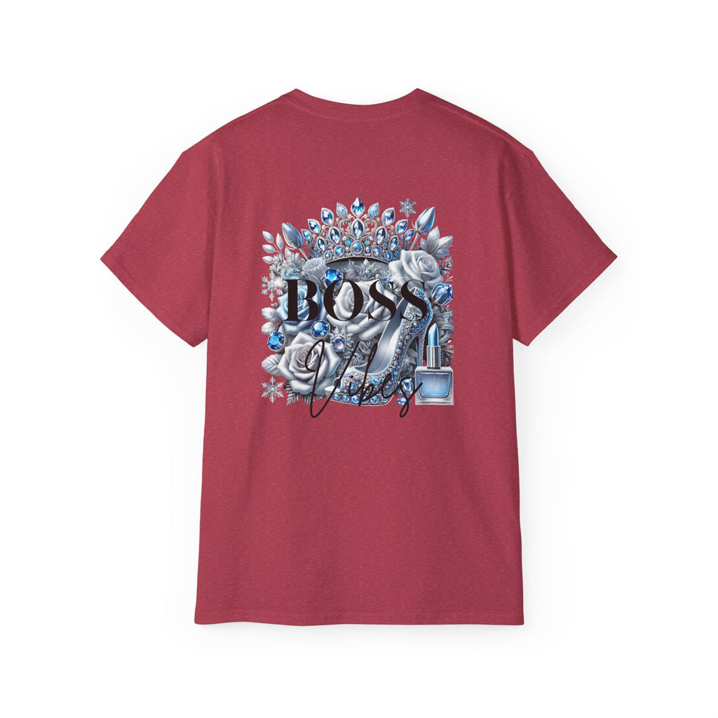 Boss Lady Tee — Women's Empowerment Graphic T‑Shirt (Crown & Roses Design)