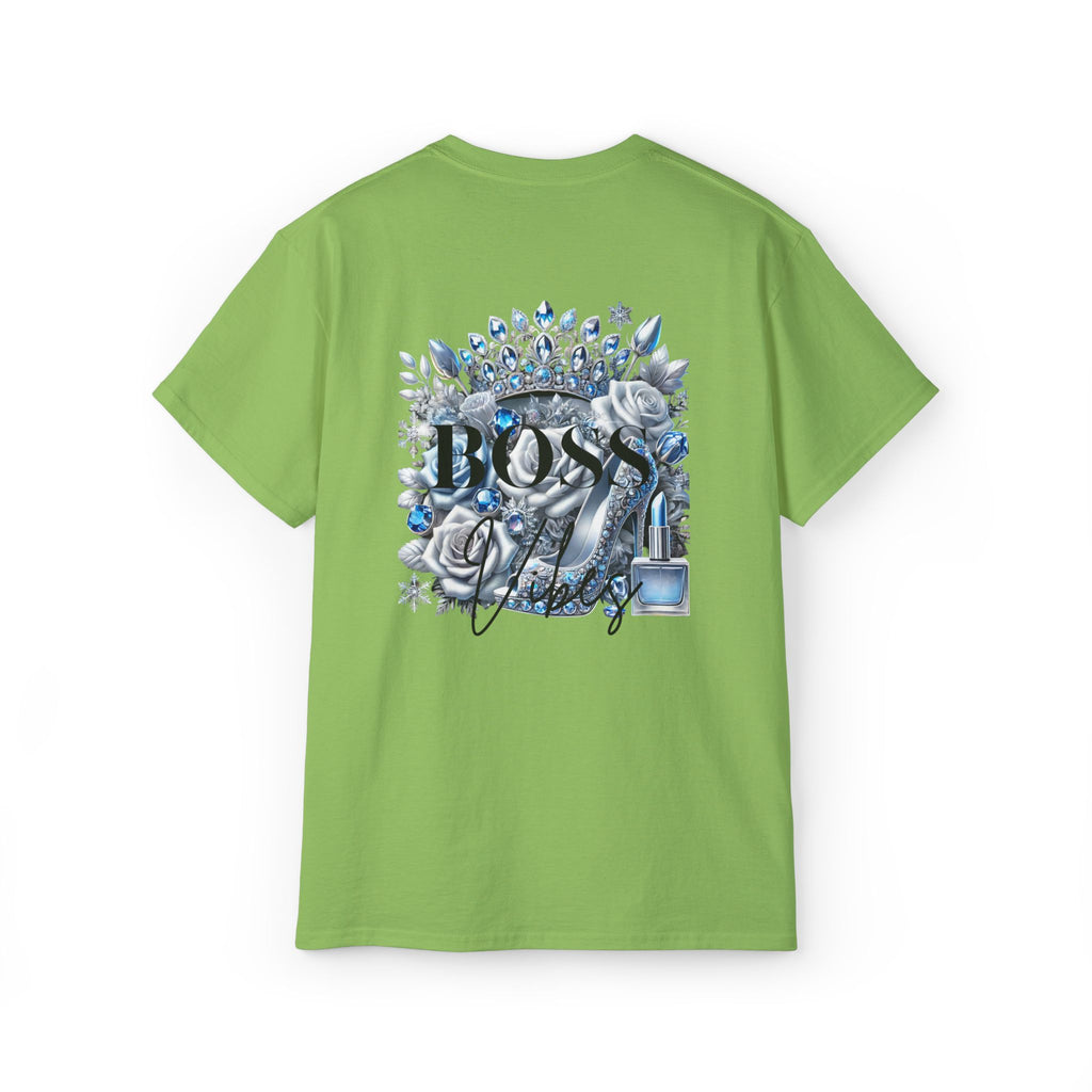 Boss Lady Tee — Women's Empowerment Graphic T‑Shirt (Crown & Roses Design)
