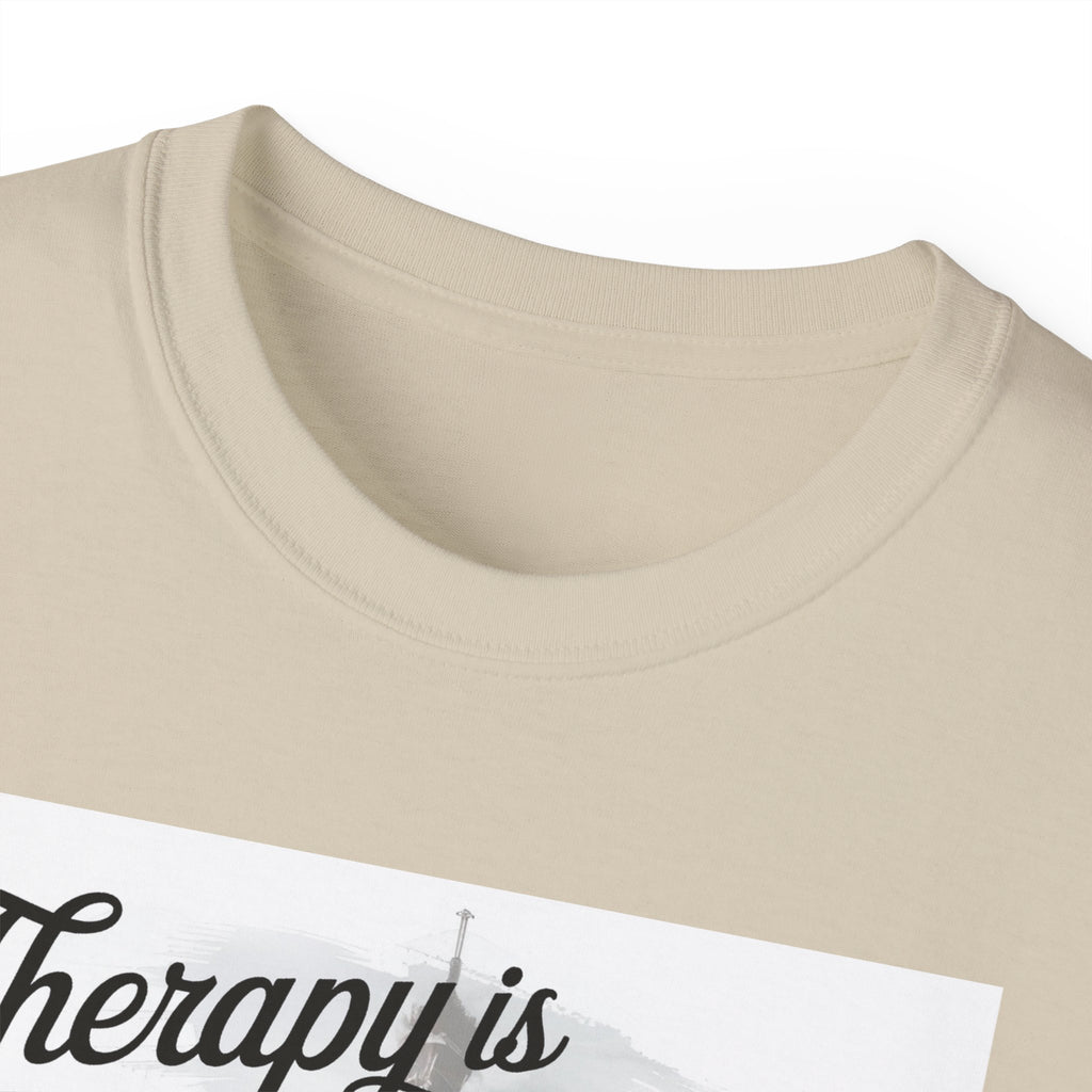Fashion Quote Tee — "Therapy Is Temporary, Fashion Is Forever" Graphic T-Shirt