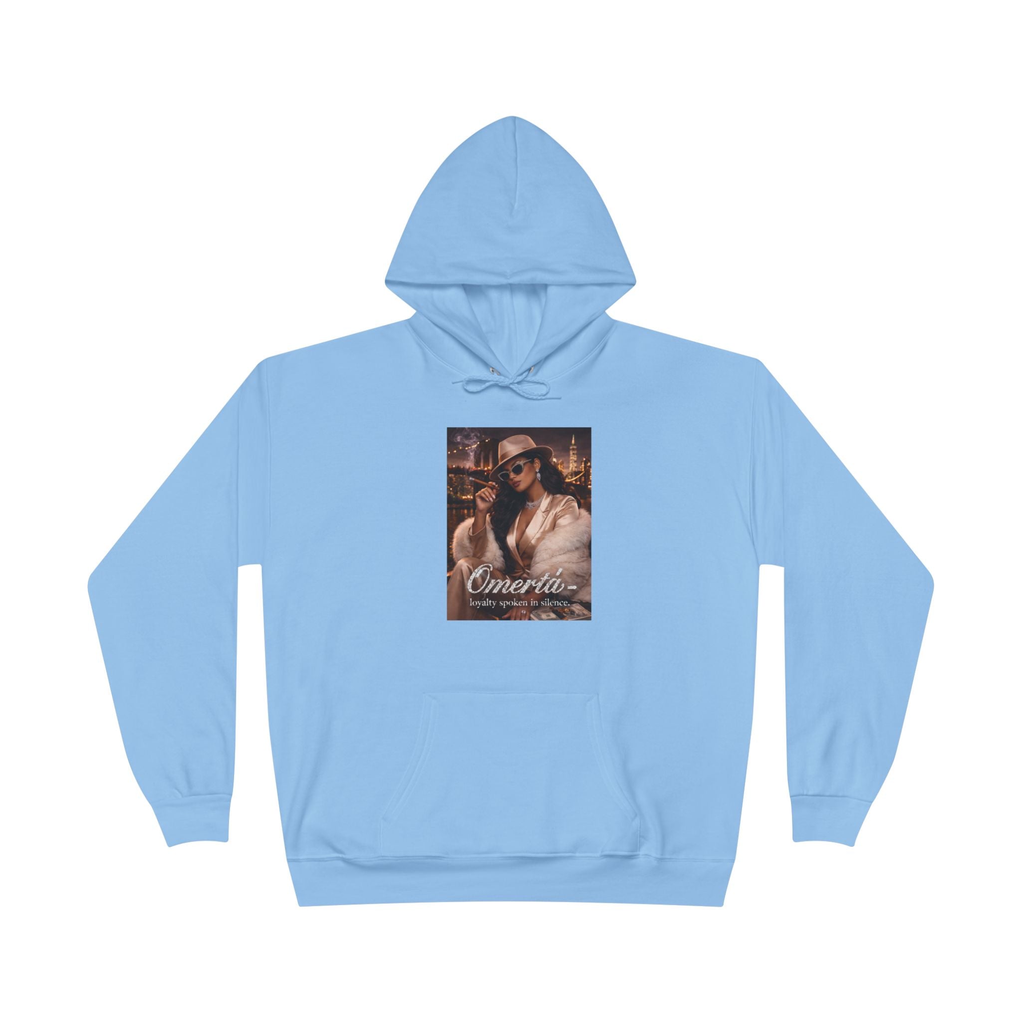 Vintage Cigarette Girl Hoodie — 'Cinerilla' Retro Pinup Pullover