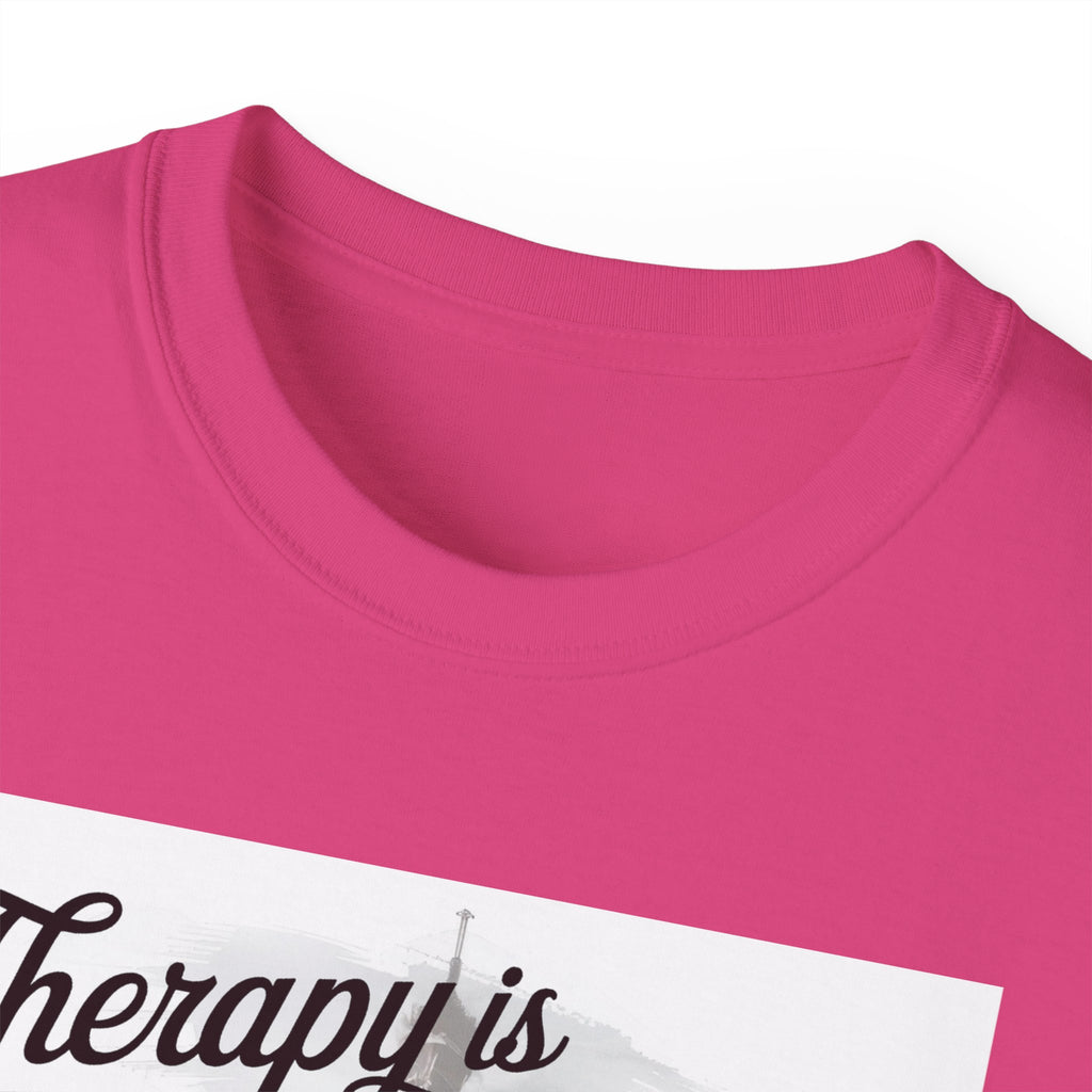 Fashion Quote Tee — "Therapy Is Temporary, Fashion Is Forever" Graphic T-Shirt