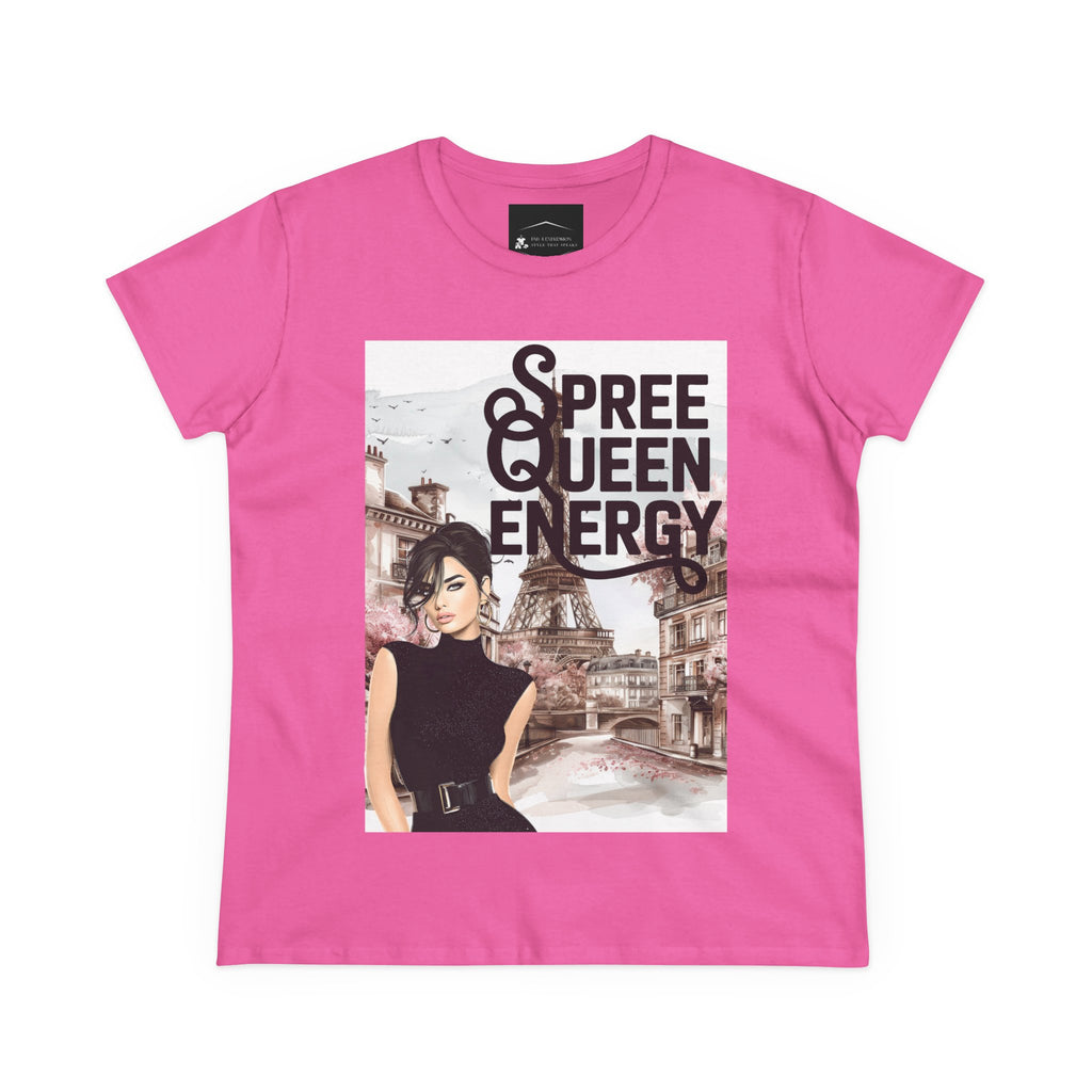 Spree Queen Energy Tee — Paris Fashion Graphic Women's T‑Shirt