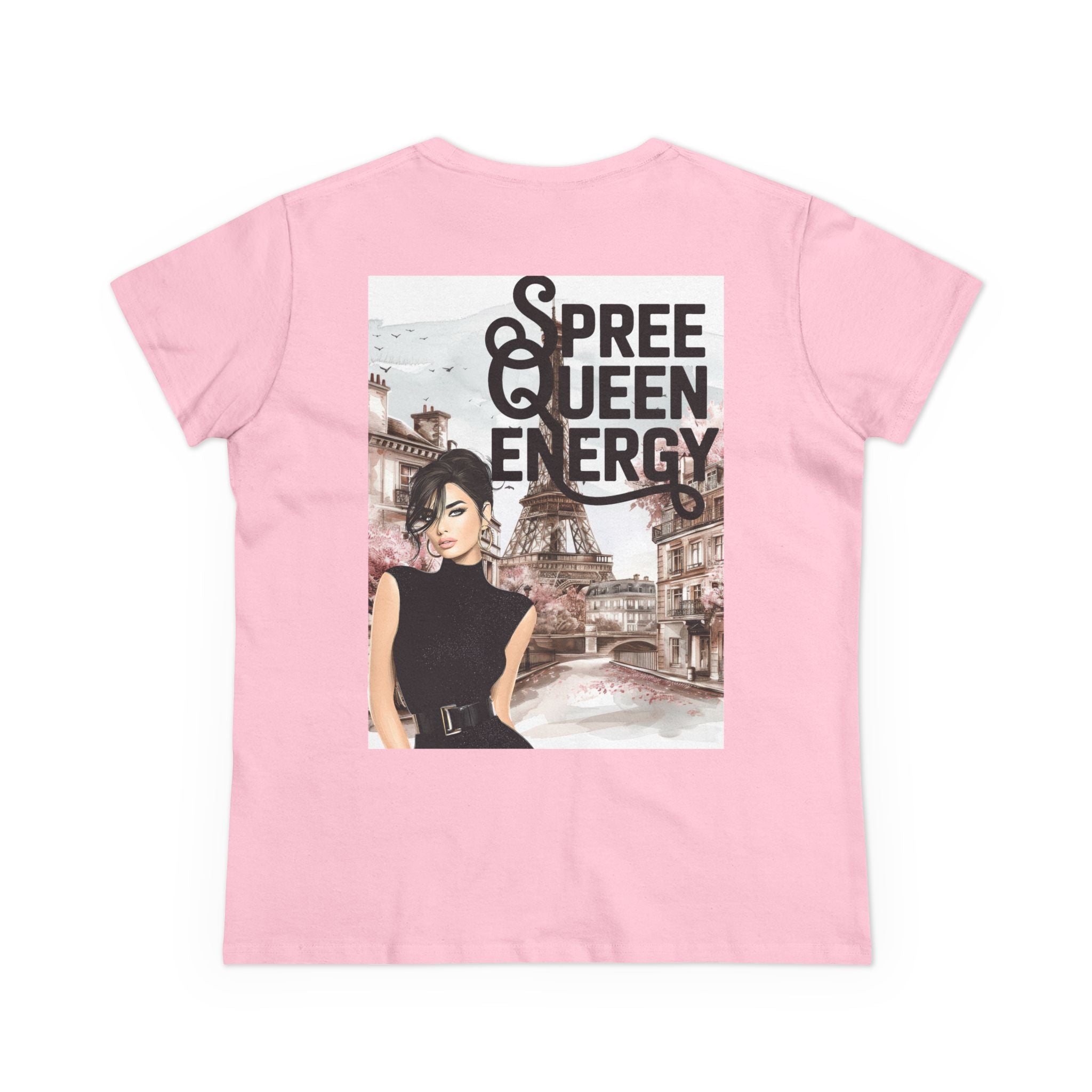 Spree Queen Energy Tee — Paris Fashion Graphic Women's T‑Shirt