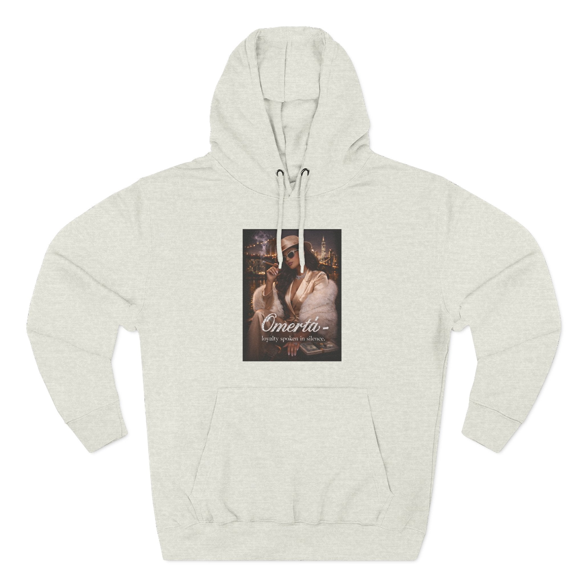 Omertà Vintage Mafia Hoodie — 'Loyalty Speaks in Silence' Graphic Pullover