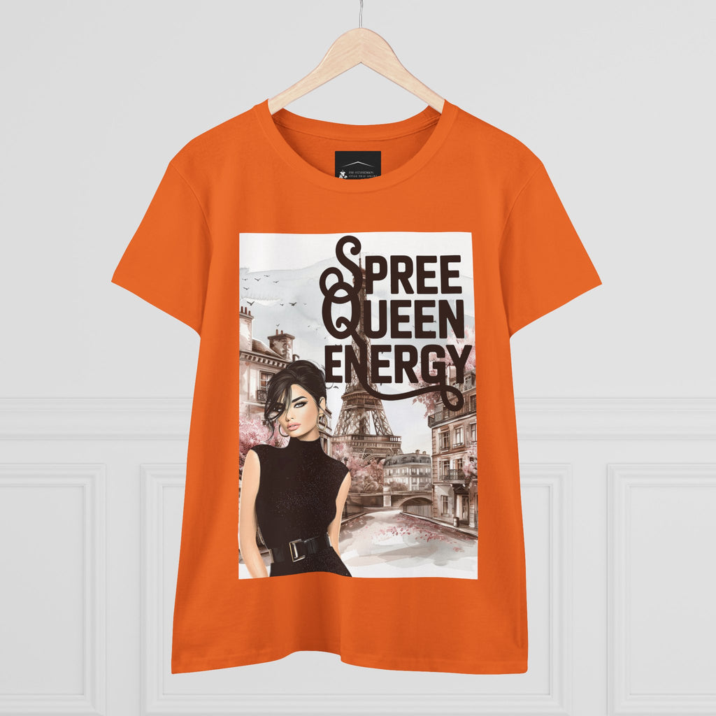 Spree Queen Energy Tee — Paris Fashion Graphic Women's T‑Shirt