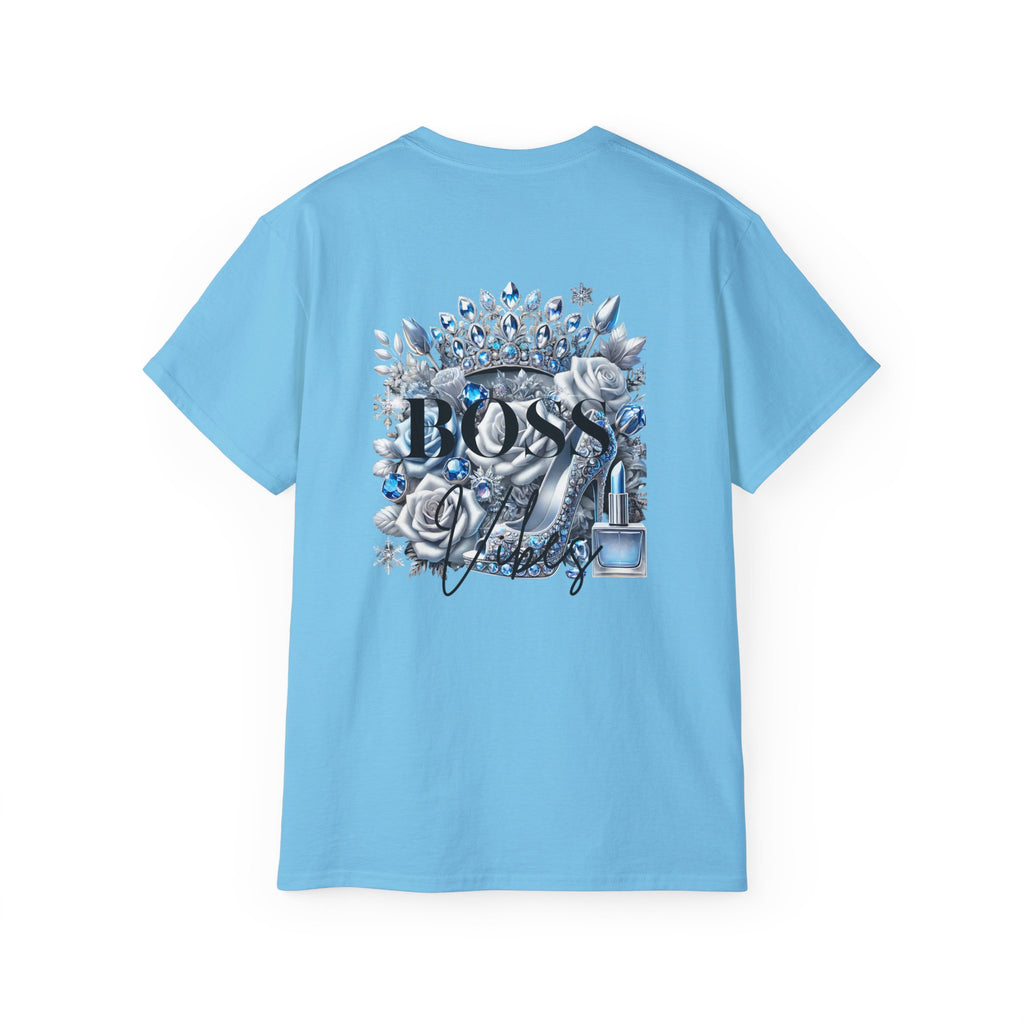 Boss Lady Tee — Women's Empowerment Graphic T‑Shirt (Crown & Roses Design)