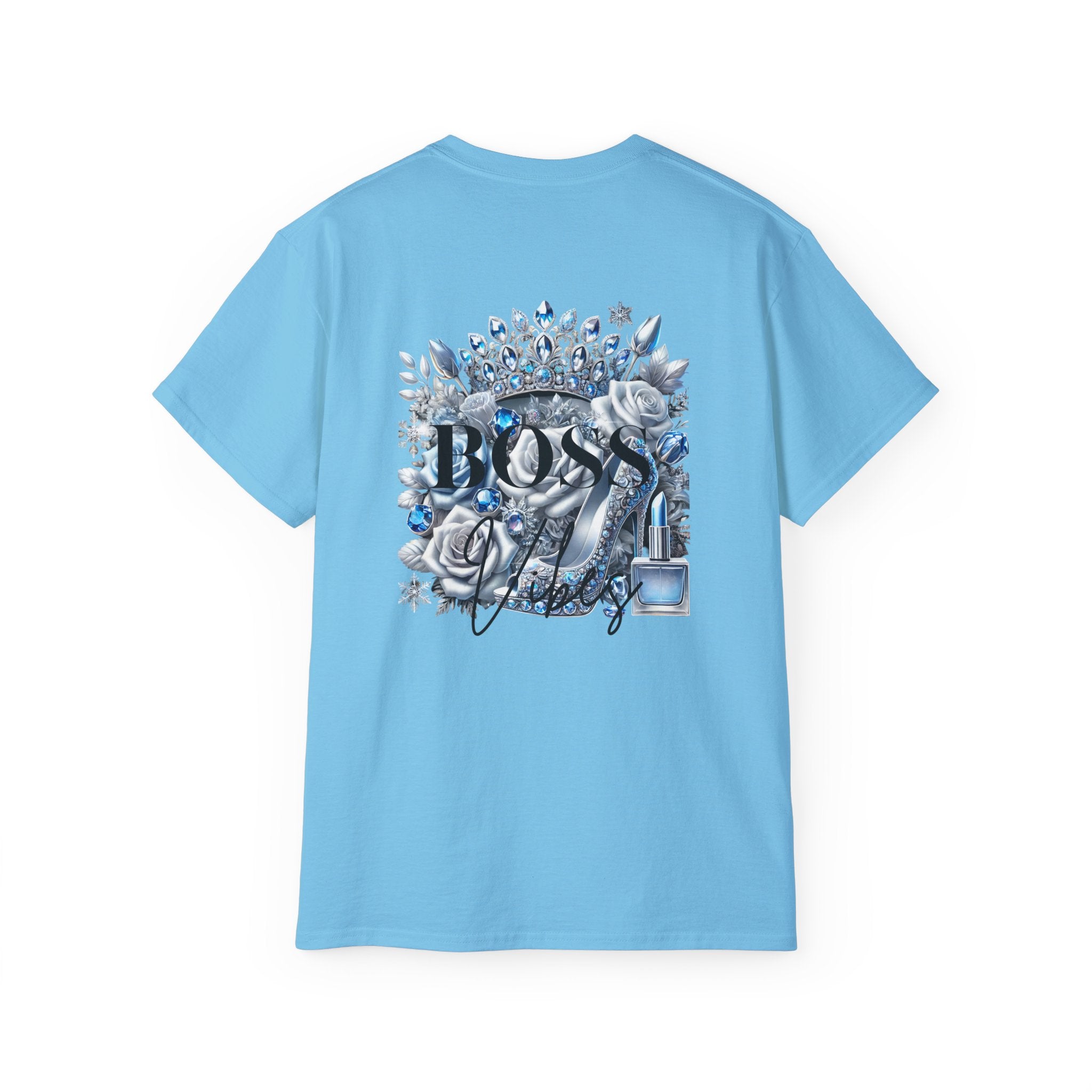 Boss Lady Tee — Women's Empowerment Graphic T‑Shirt (Crown & Roses Design)