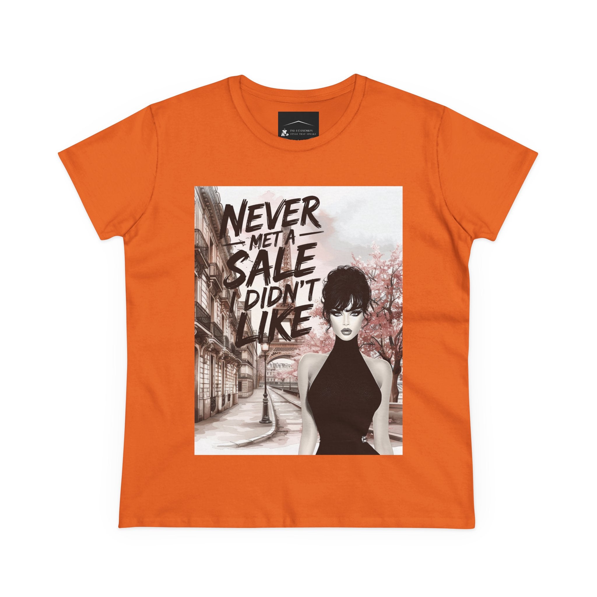 Graphic Tee — 'Never Met a Sale I Didn't Like' Women's Fashion T-Shirt