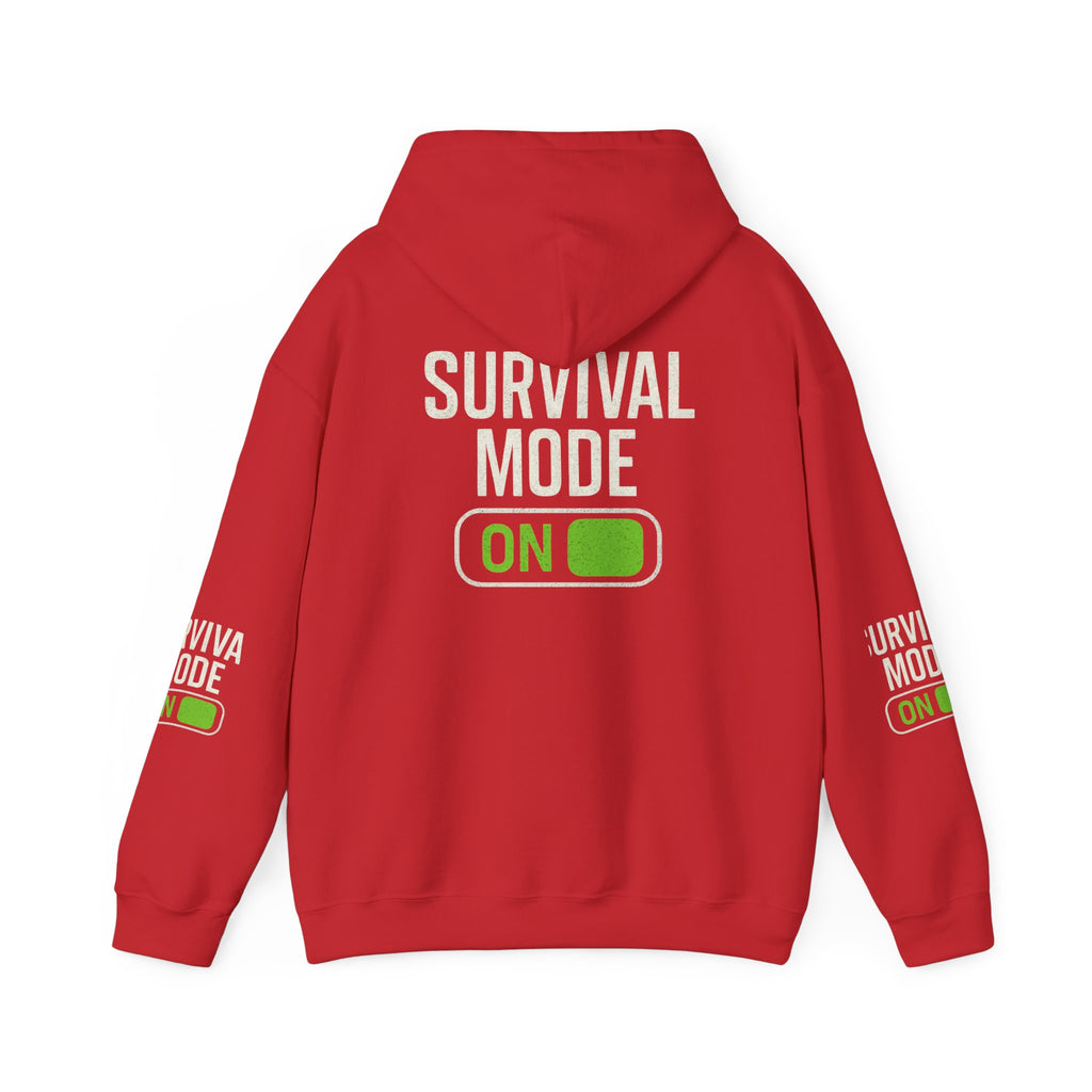 Survival Mode On Hoodie — Casual Graphic Pullover for Everyday Comfort