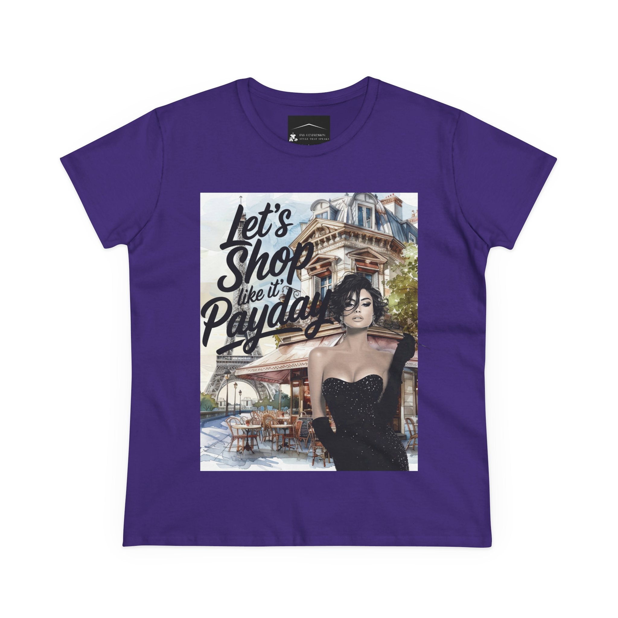 Let’s Shop Like It’s Payday Tee — Retro Chic Women’s Graphic T-Shirt