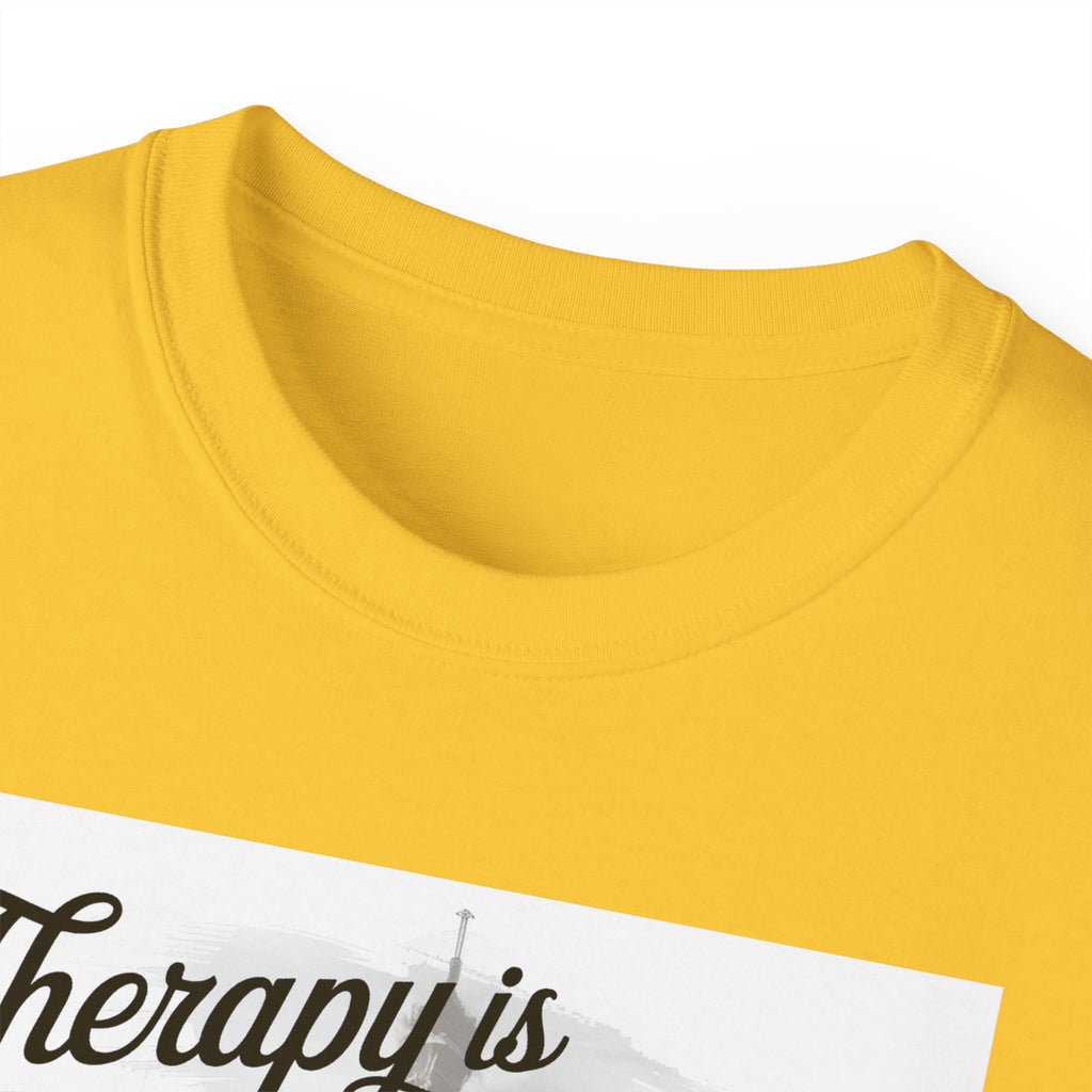 Fashion Quote Tee — "Therapy Is Temporary, Fashion Is Forever" Graphic T-Shirt