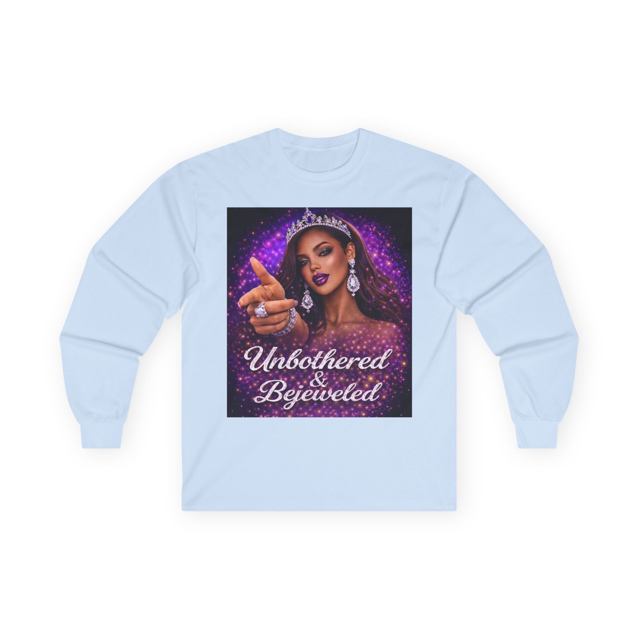 Unbothered & Bejeweled Long Sleeve Tee