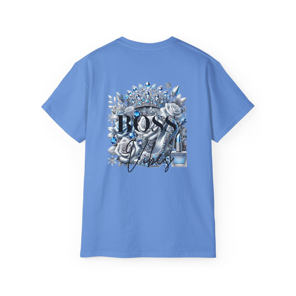 Boss Lady Tee — Women's Empowerment Graphic T‑Shirt (Crown & Roses Design)