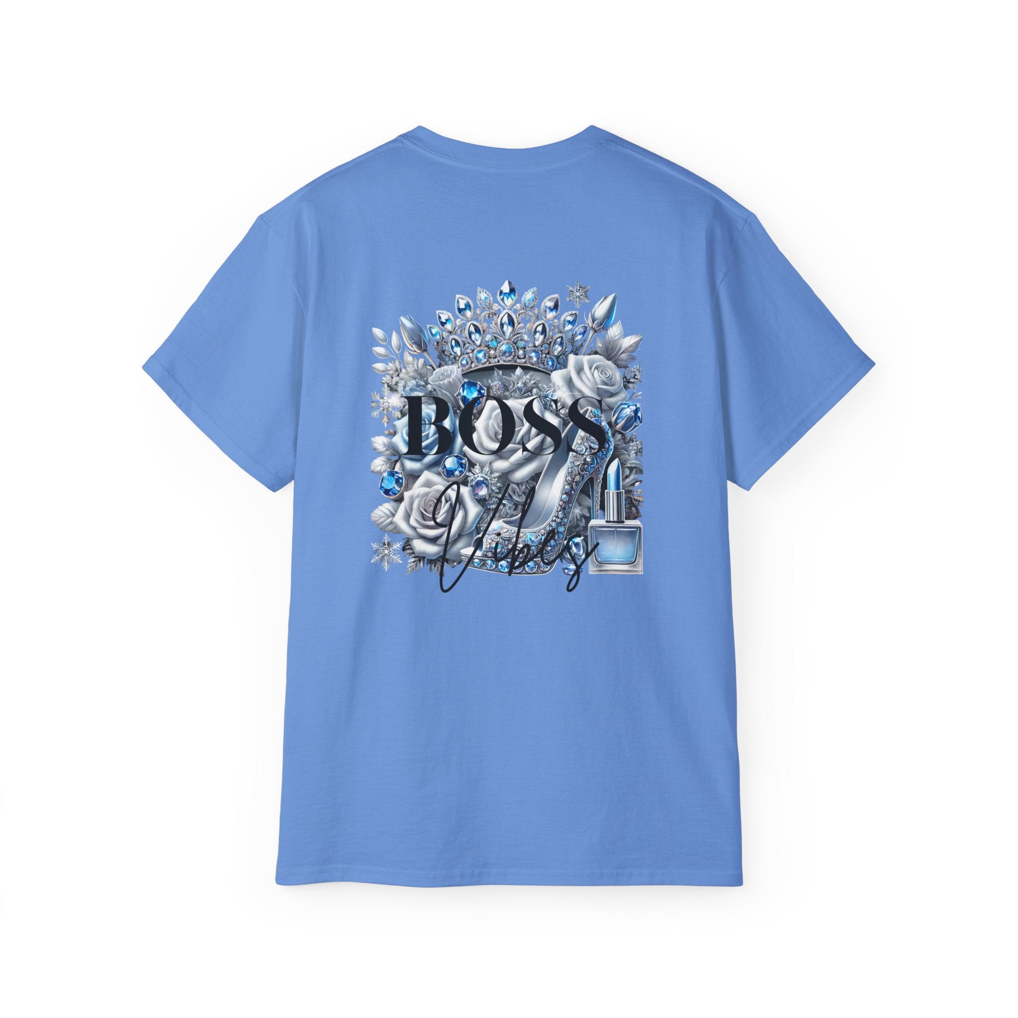 Boss Lady Tee — Women's Empowerment Graphic T‑Shirt (Crown & Roses Design)