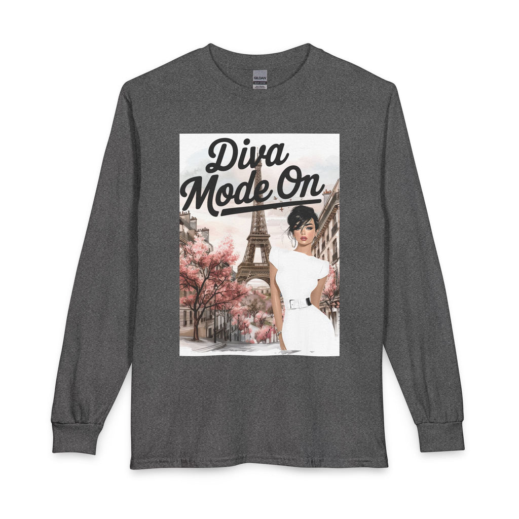 Diva Mode On Long Sleeve Tee