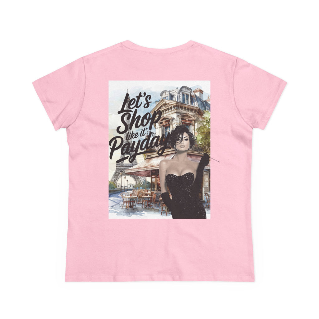 Let’s Shop Like It’s Payday Tee — Retro Chic Women’s Graphic T-Shirt