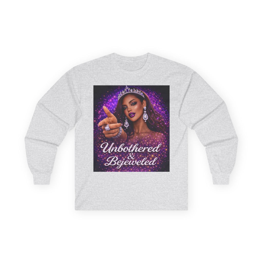 Unbothered & Bejeweled Long Sleeve Tee