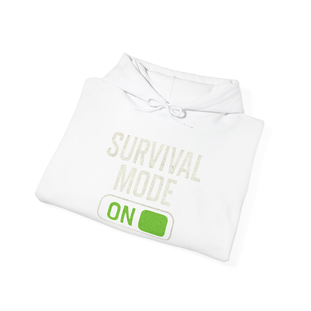 Survival Mode On Hoodie — Casual Graphic Pullover for Everyday Comfort