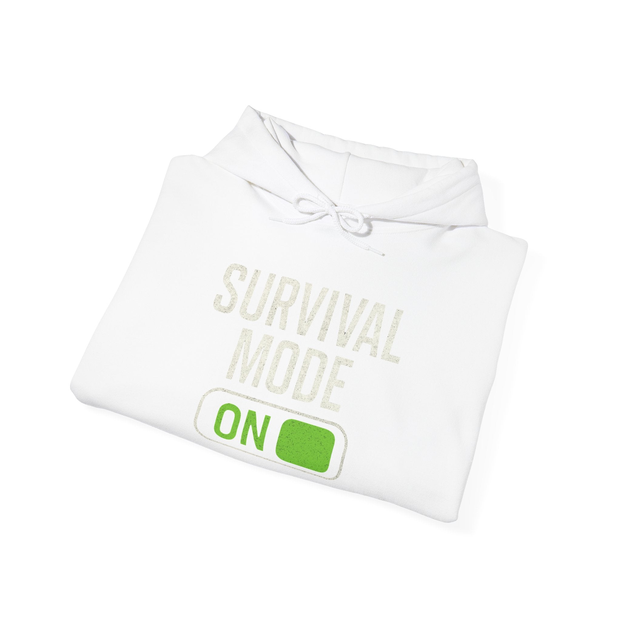 Survival Mode On Hoodie — Casual Graphic Pullover for Everyday Comfort