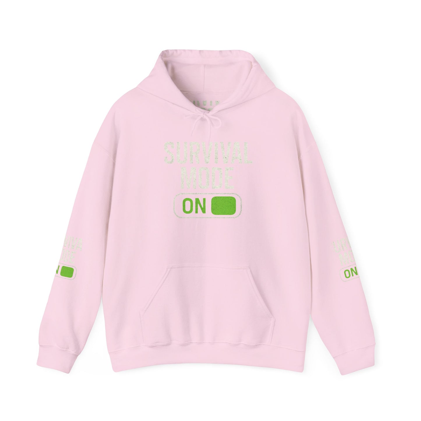 Survival Mode On Hoodie — Casual Graphic Pullover for Everyday Comfort