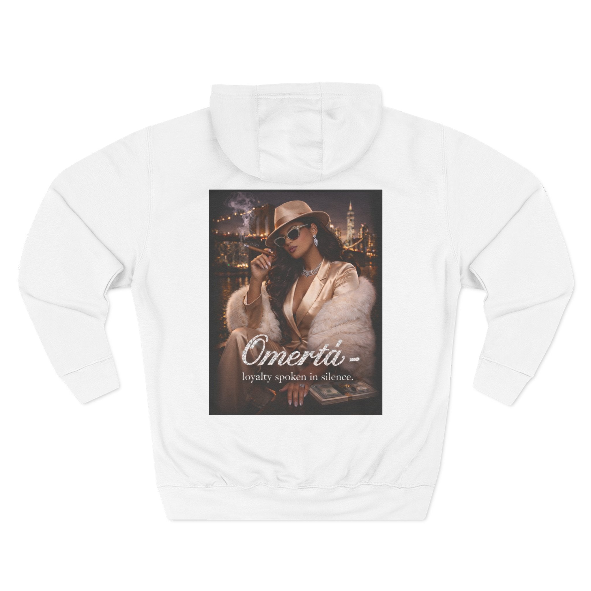 Omertà Vintage Mafia Hoodie — 'Loyalty Speaks in Silence' Graphic Pullover